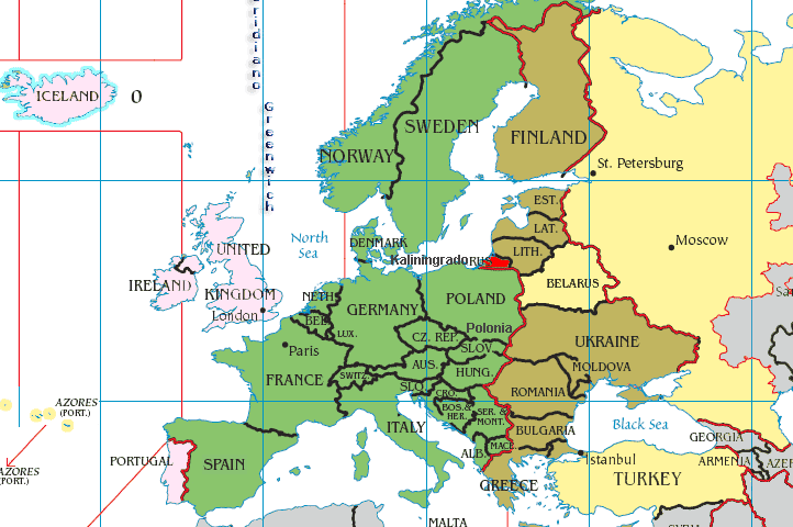 Mapa Zonas Horarias Europa Cambio Horario Huso Horario Hora Actual   Mapa Hora Europa2 